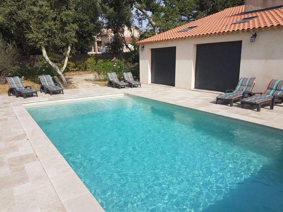 La Casita Villa Avec Piscine Pres D'Uzes Saint-Laurent-la-Vernede Luaran gambar