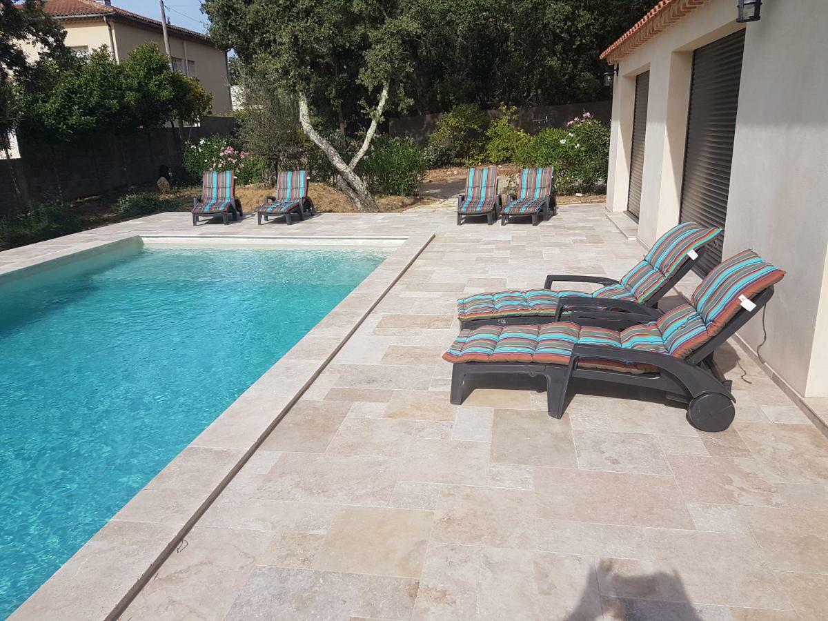 La Casita Villa Avec Piscine Pres D'Uzes Saint-Laurent-la-Vernede Luaran gambar
