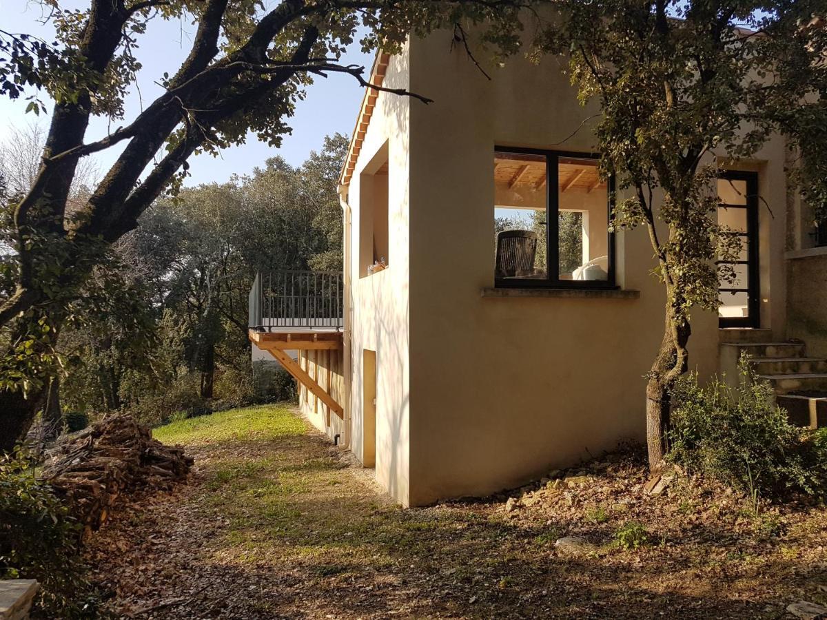 La Casita Villa Avec Piscine Pres D'Uzes Saint-Laurent-la-Vernede Luaran gambar